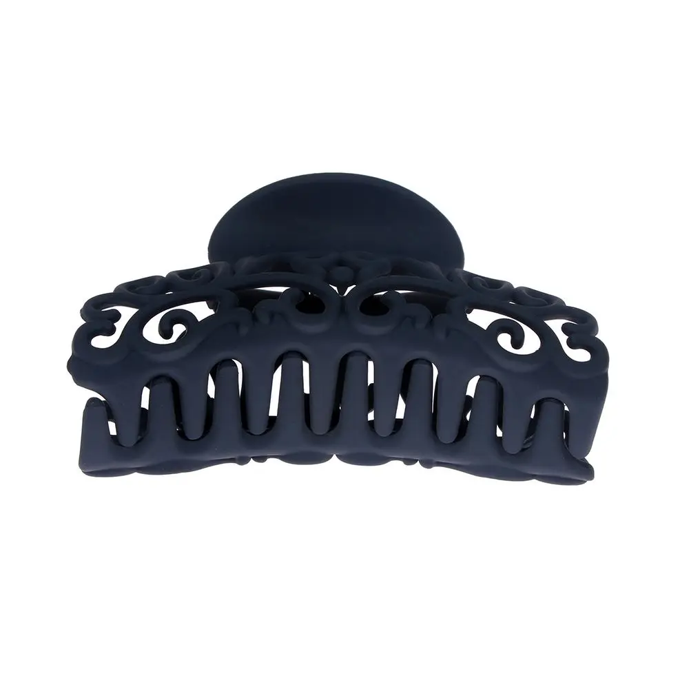 2021 New Women Scrub Black Plastic Hair Claw Clips Hollow Out Carving Crab Clamp Large Size Hairdress Accessories Wholesale |