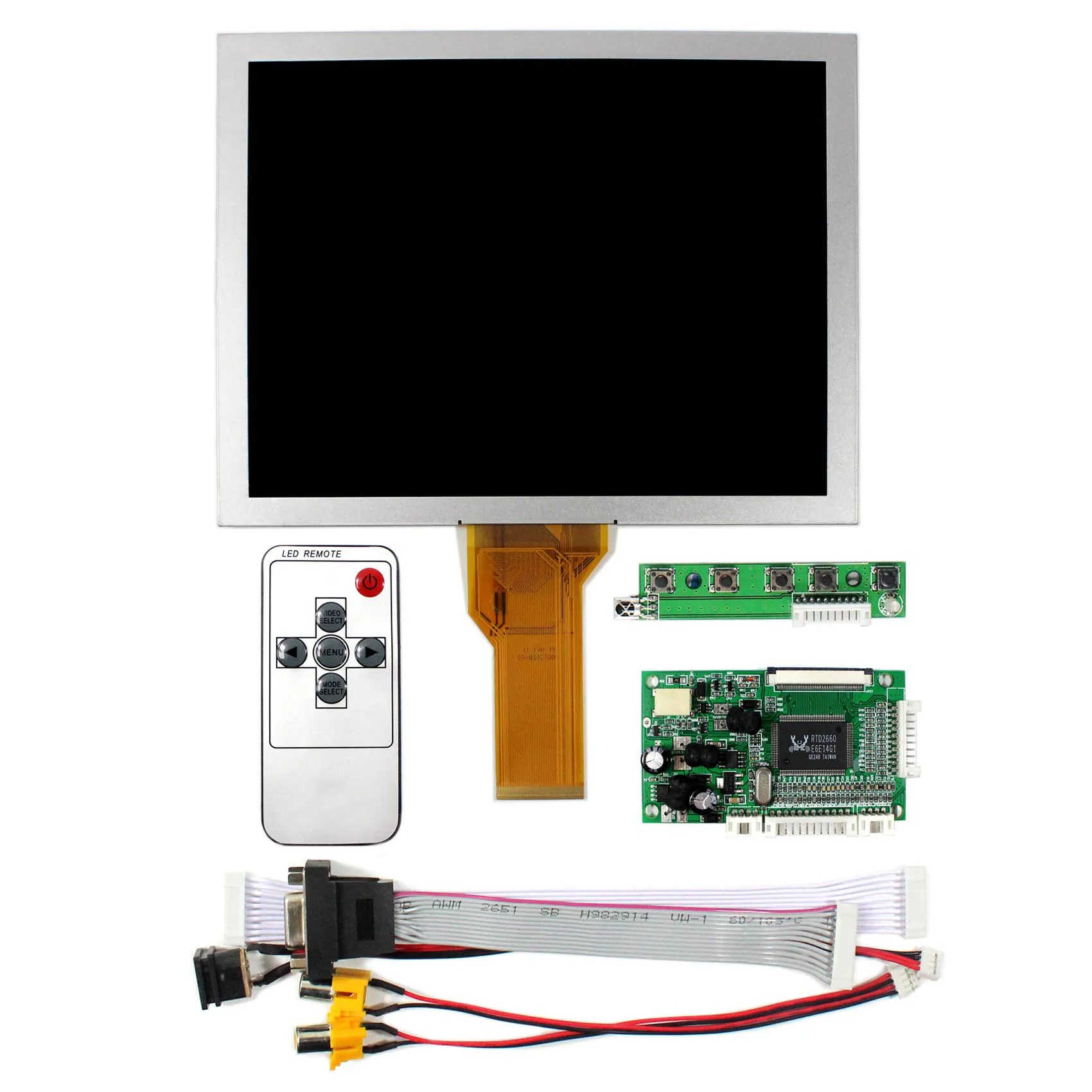 VGA 2AV + Реверсивный ЖК контроллер 8 дюймовый EJ080NA 05B 800X600 экран|vga - vga|vga 2avvga vga |