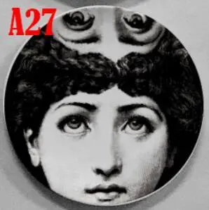 8 дюймов, популярные европейские изготовленные на заказ 21 см Милан rosenthal Piero fornasetti тарелки дизайн подвесная декоративная тарелка Diva настенная подвеска - Цвет: AA