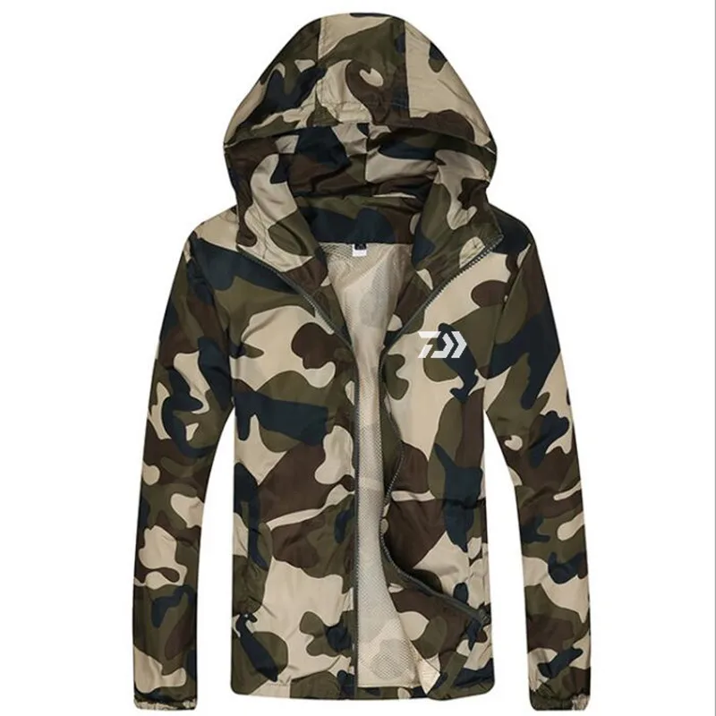 

Daiwa Outdoor Fishing Clothing Camouflage Jacket Outdoor Sports Men Fishing Clothes Keep Warm Sunproof Fishing Climbing Clothes