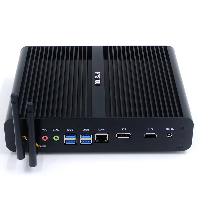 Kaby Lake 7-го поколения Intel Core i7 Barebone 7500U безвентиляторный игровой мини-ПК Windows 10 Linux HTPC