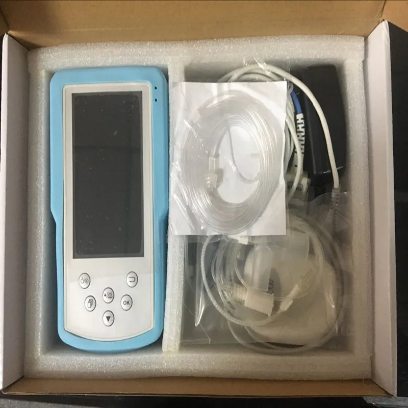 Ручной EtCo2 монитор Co2 Монитор датчик Healthecare Spo2 и Etco2 Capnograph Monitor с Sidestream для