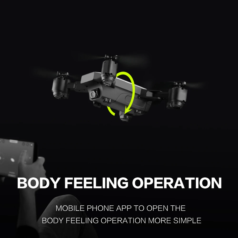 Дрон SMRC S20 с HD 1080P Wifi камерой Квадрокоптер парящий FPV Квадрокоптеры 5 Мп складной RC