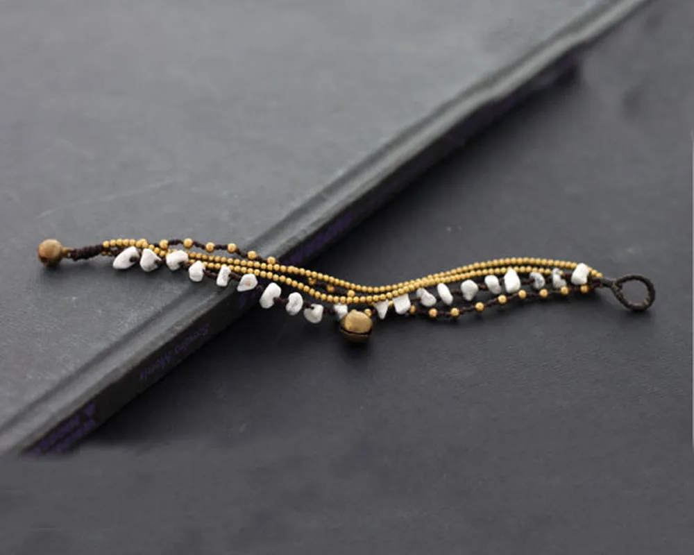 100% ручная работа оптовая продажа медный Металл Новый Латунный Колокольчик Белый