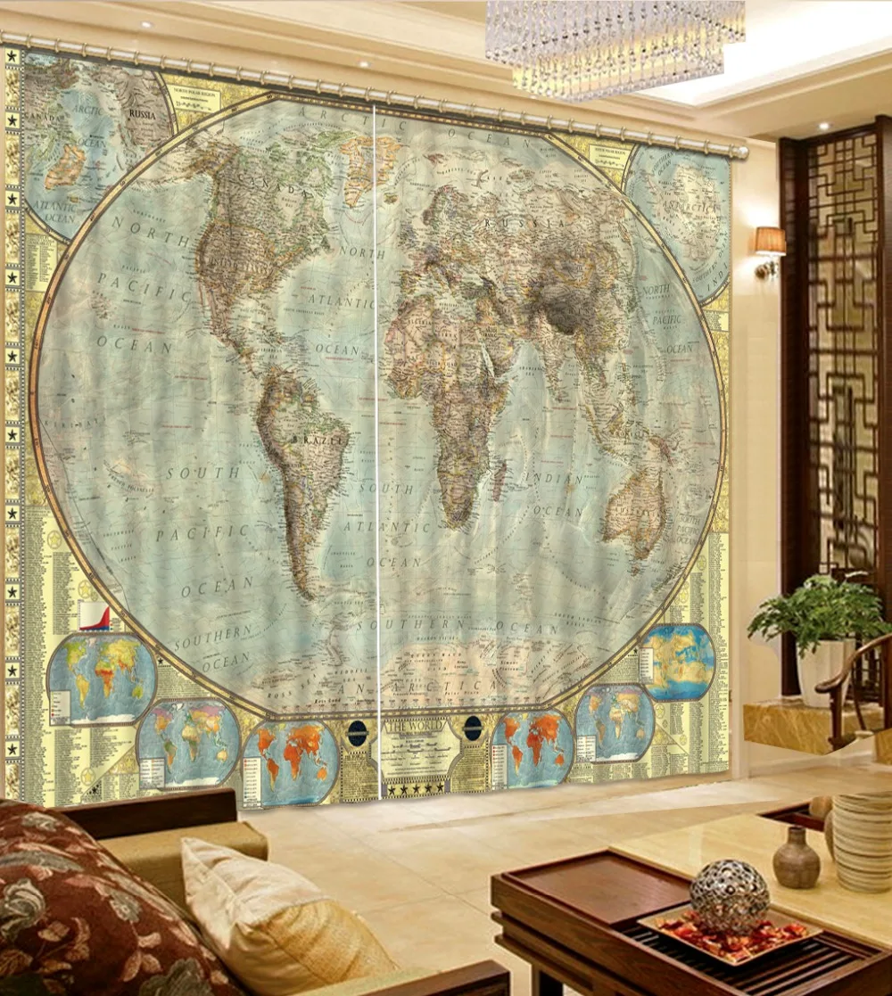 2019 Living Curtains Bedroom Bedding room 3D Curtain Window Beautiful colored landscape Kids For Girls | Дом и сад