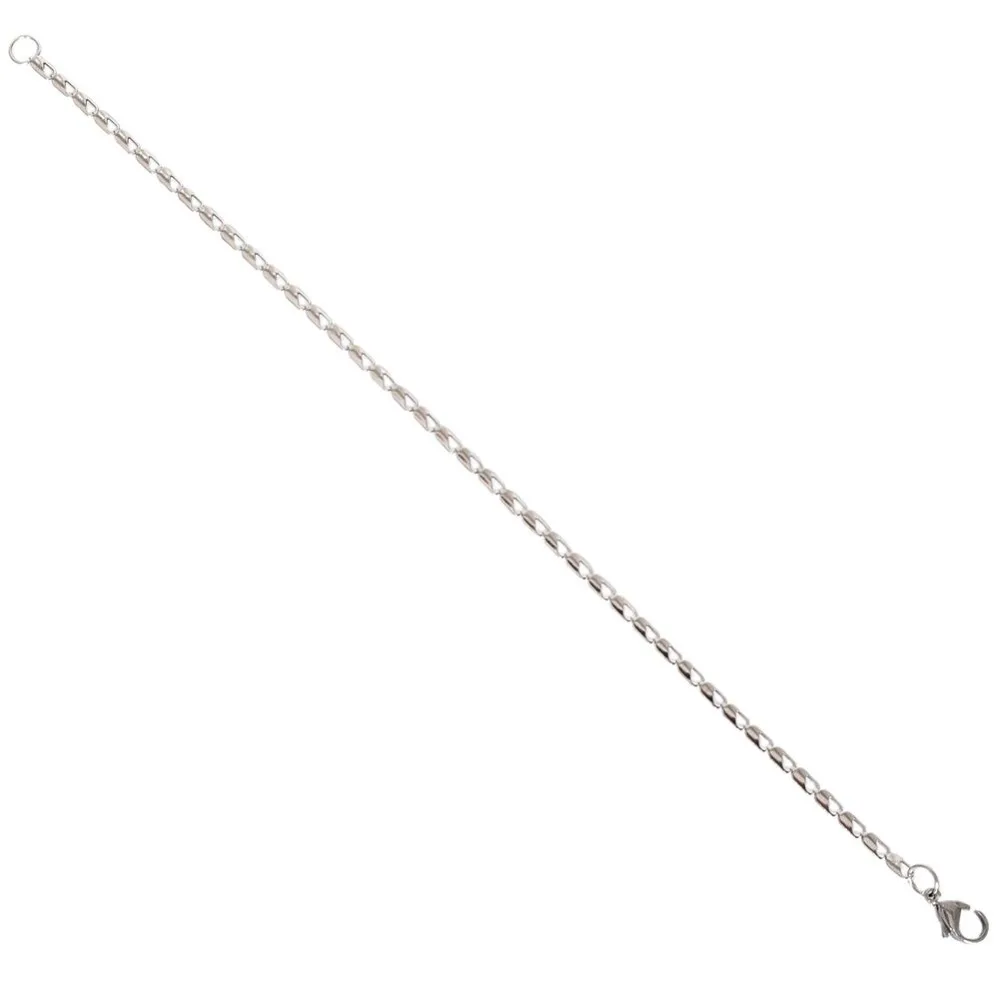 Мужской браслет из нержавеющей стали серебряный звено цепи|bracelet stainless steel|steel