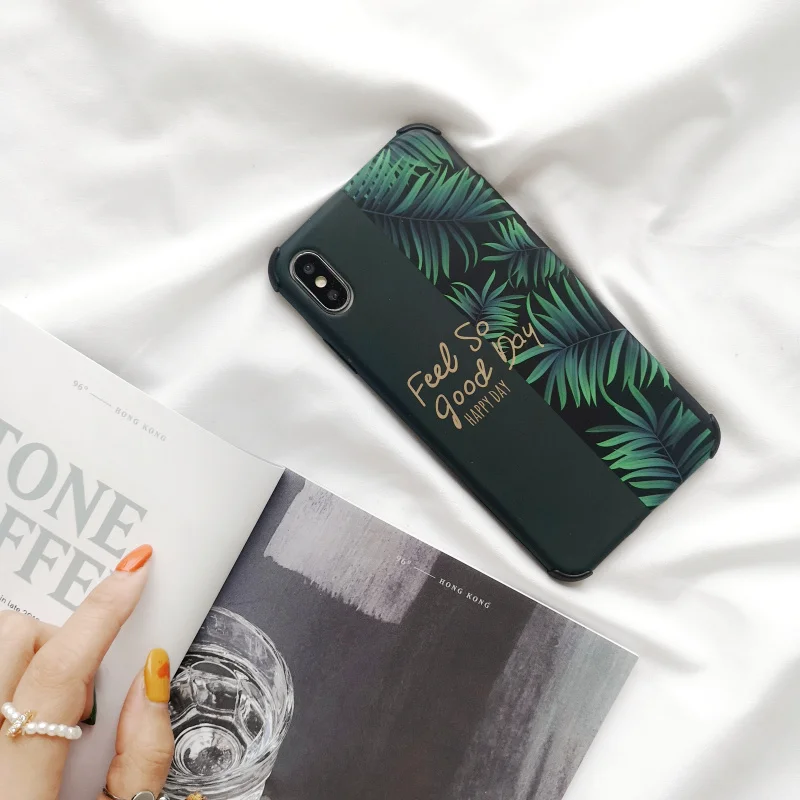 Матовый Ударопрочный Мягкий чехол для телефона iphone11 Pro Max XR XS MAX 6 7 8plus X, чехол с буквенным принтом в виде банана