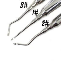 3 pieces dental surgical instrument tools stainless steel sterile dental hexagon handle teeth root apical elevators high quality