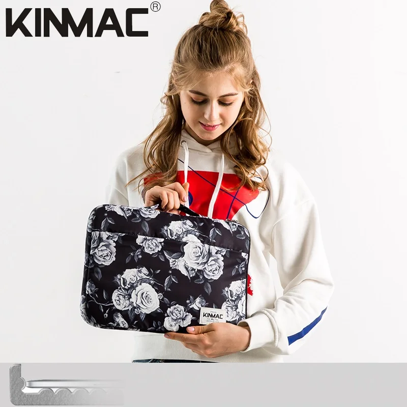 Ударопрочная брендовая сумка для ноутбука Kinmac 12 13 14 15 6 дюйма серая Роза чехол MacBook