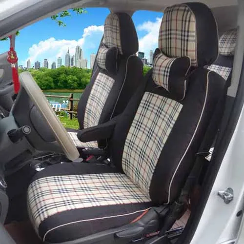 AutoDecorun постельные принадлежности на заказ покрытие сиденья для toyota sienna аксессуары Чехлы для автомобильных сидений набор подушки для автомобилей Защитные чехлы для сидений 27-30 шт - Название цвета: Black X Beige
