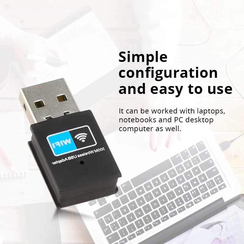 300 Мбит/с USB Wi-Fi ТВ адаптер Беспроводной сетевой карты антенны передатчик Mini-USB
