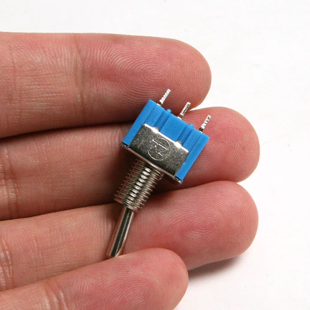 10 шт. 3PIN MTS 102 переключатель изолятор цвет СИНИЙ 125 в 6A AC стабильный надежный длина