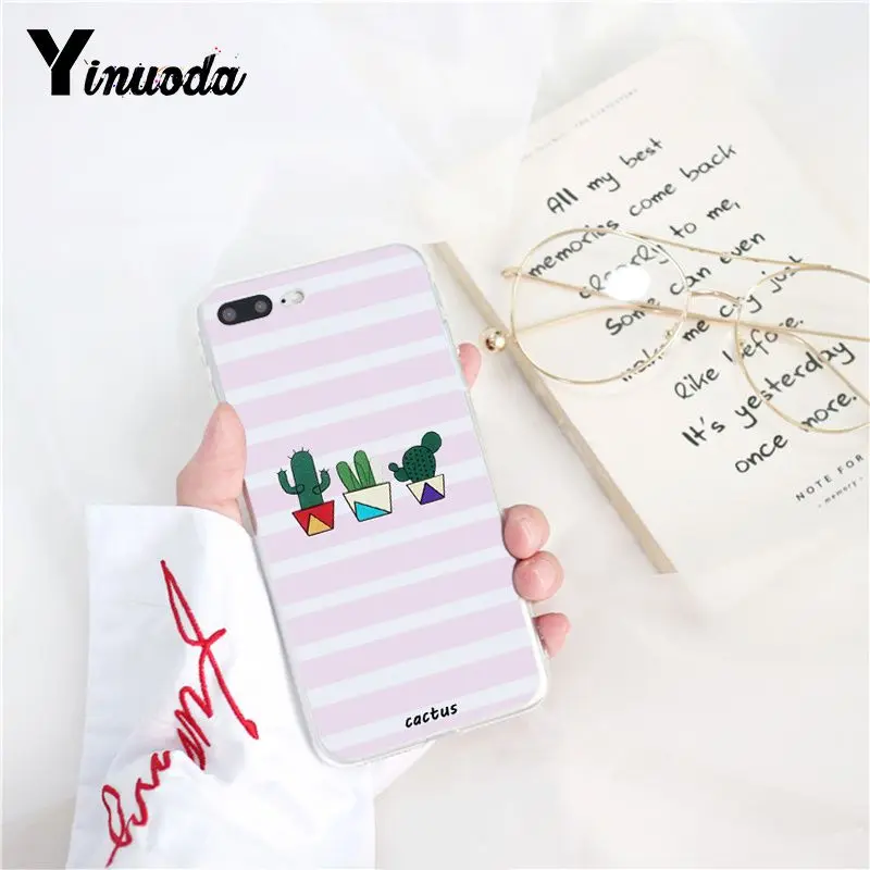 Yinuoda конфетный цветной чехол для телефона с принтом листьев банана iPhone 6S 6plus 7plus 8