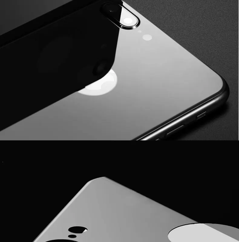 9H 2.5D задняя защита из закаленного стекла для iPhone 7 8 Plus 7Plus 8 Plus X XS MAX XR 11 Pro MAX полное покрытие черный белый
