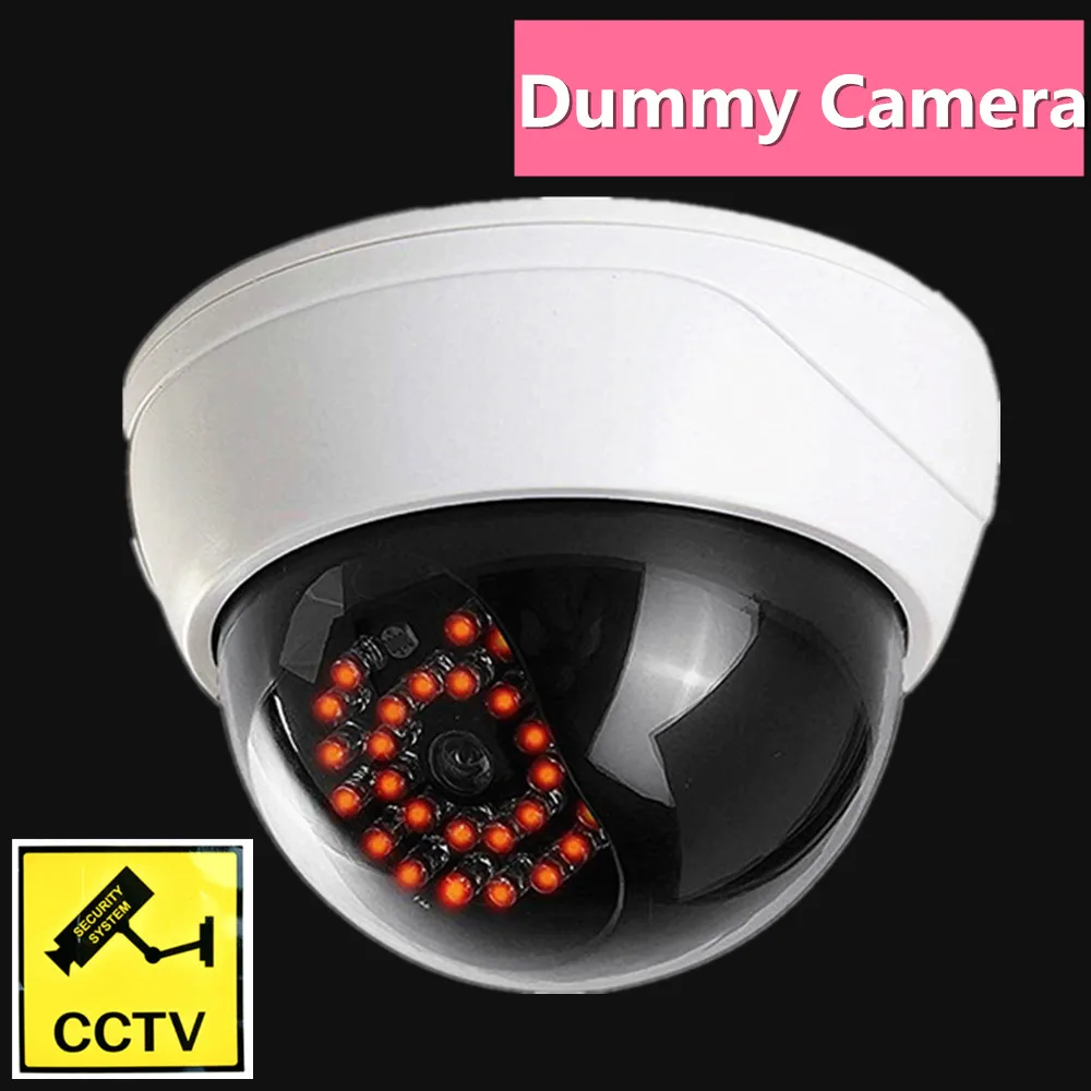 fake dummy camera security outdoor dome infared ir leds light video surveillance wifi cctv  simulation dummy cam