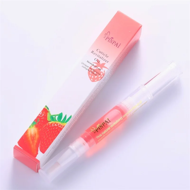 Strawberry PinPai, питательная масляная ручка для ногтей, лечение кутикулы, восстанавливающее масло, предотвращающее появление ногтей, уход за маникюром, инструменты для лечения Ногтей - Цвет: Strawberry