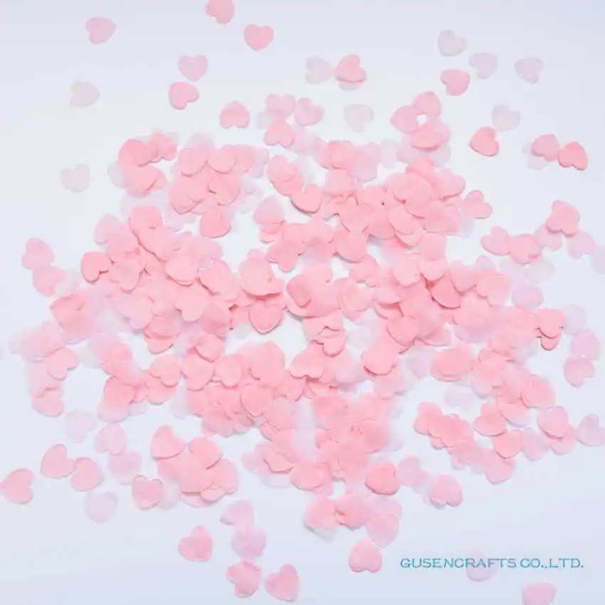 HC01 Light Pink 1500 шт./упак. сделай сам процесс в форме сердца охрана окружающей среды бумаги цветочные лепестки для свадьбы Вечерние Декор разброс конфетти - Цвет: HC01 Light Pink