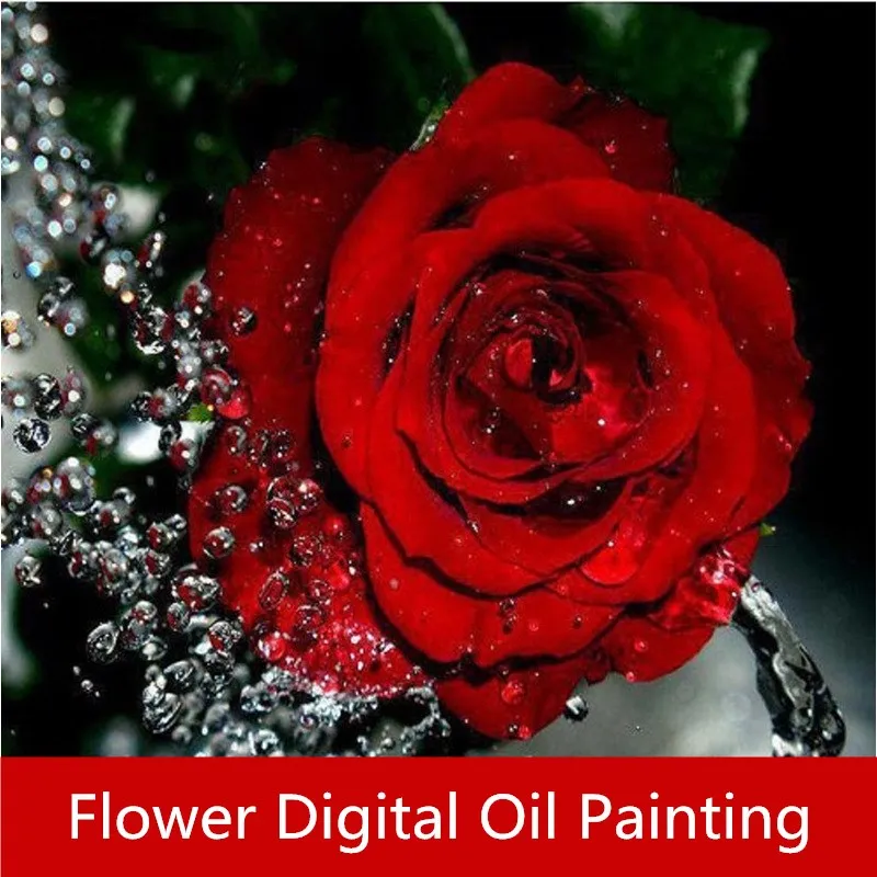 Краска для цветов льняная ткань DIY Цифровая масляная краска ing настенная по