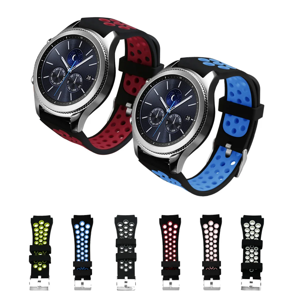 Спортивный ремешок для samsung gear s3 Frontier/Классические Смарт часы силиконовый