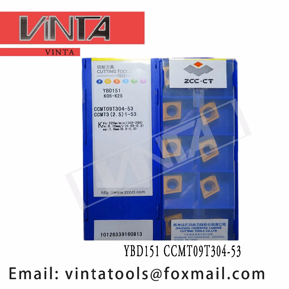 

high quality 10pcs/lots YBC151 YBD151 YBM251 CCMT09T304-53 cnc carbide turning inserts