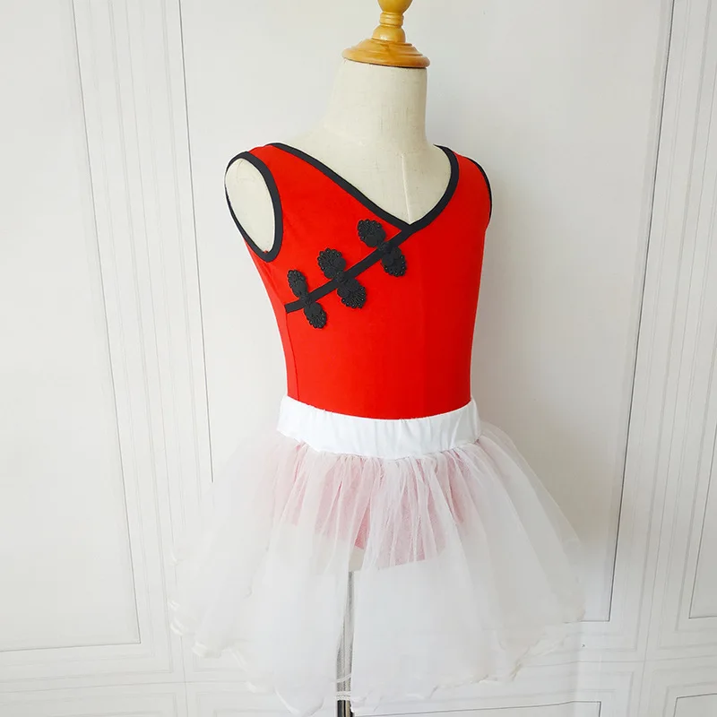 Балетное трико хлопковое балетное платье камзол тренировочная одежда для