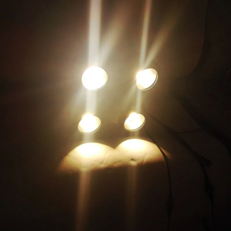 Новинка Водонепроницаемый 4 глаза 400 Вт LED аудитория Свет теплый/холодный белый
