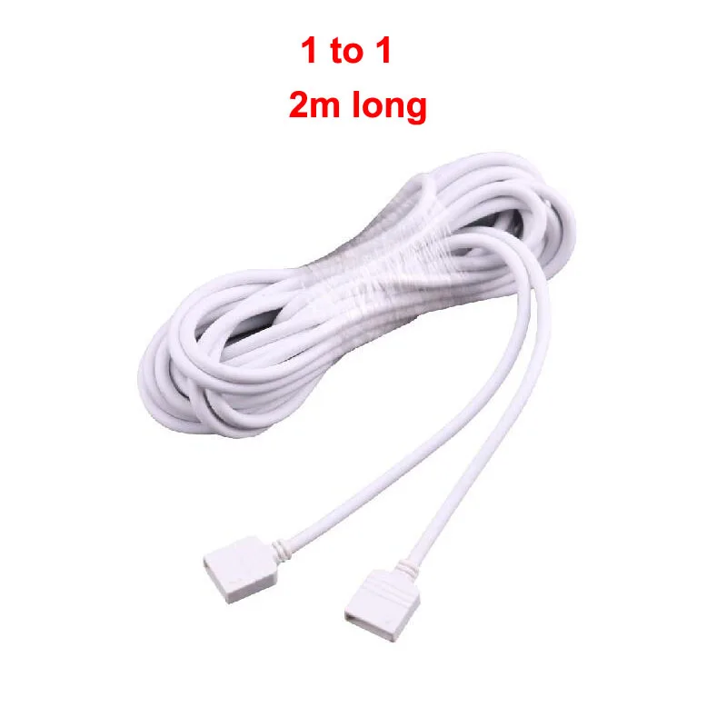 1 to 1 2m 4 pin гнездовой разъем 1 до на возраст 1, 2, 3, 4, 4pin Удлинительный кабель RGB разветвитель для SMD3528 SMD5050 RGB Светодиодные ленты огни лампы Цвет изменение - Цвет: 1 to 1 2m