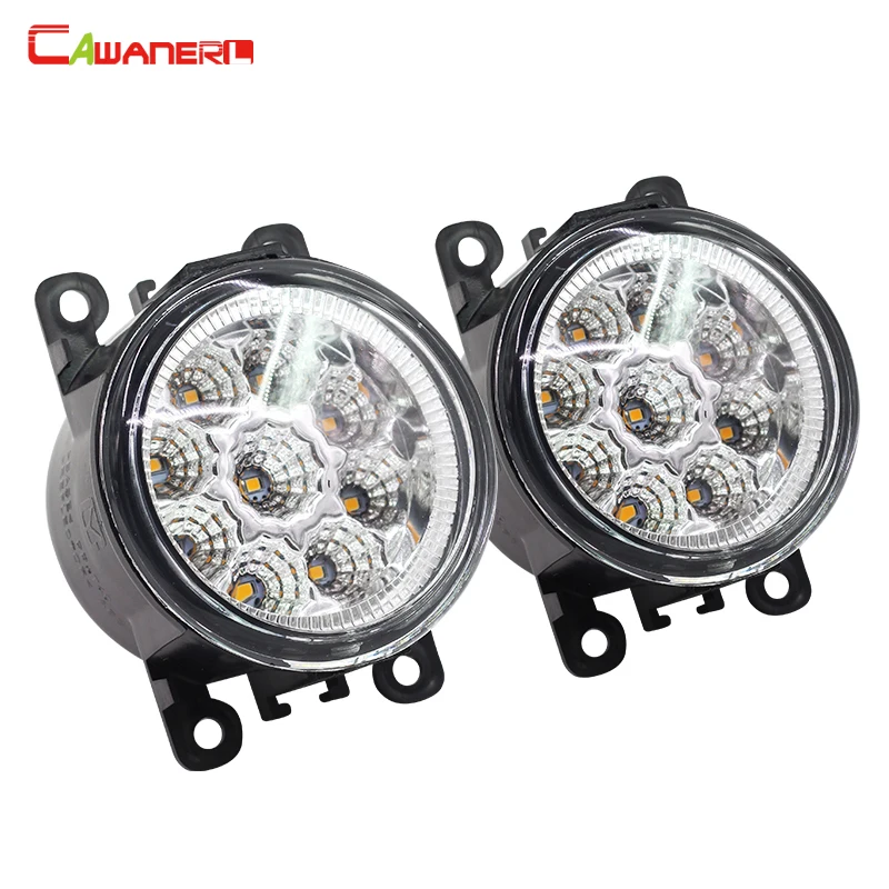 

Cawanerl For Fiat Punto Evo Sedici 500L Car Styling LED Lamp Daytime Running Light DRL Fog Light 12V Blue White Orange 1 Pair