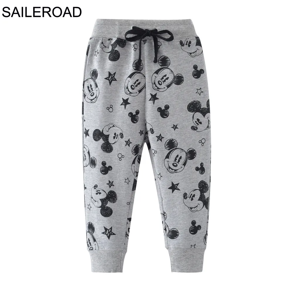 SAILEROAD 2 7Years Мальчики Спортивные Брюки для Хлопка Дети Повседневные Мультфильм