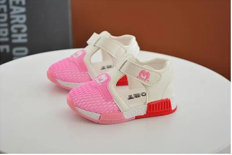 Детская обувь летняя новая модная сетчатая дышащая для маленьких мальчиков и