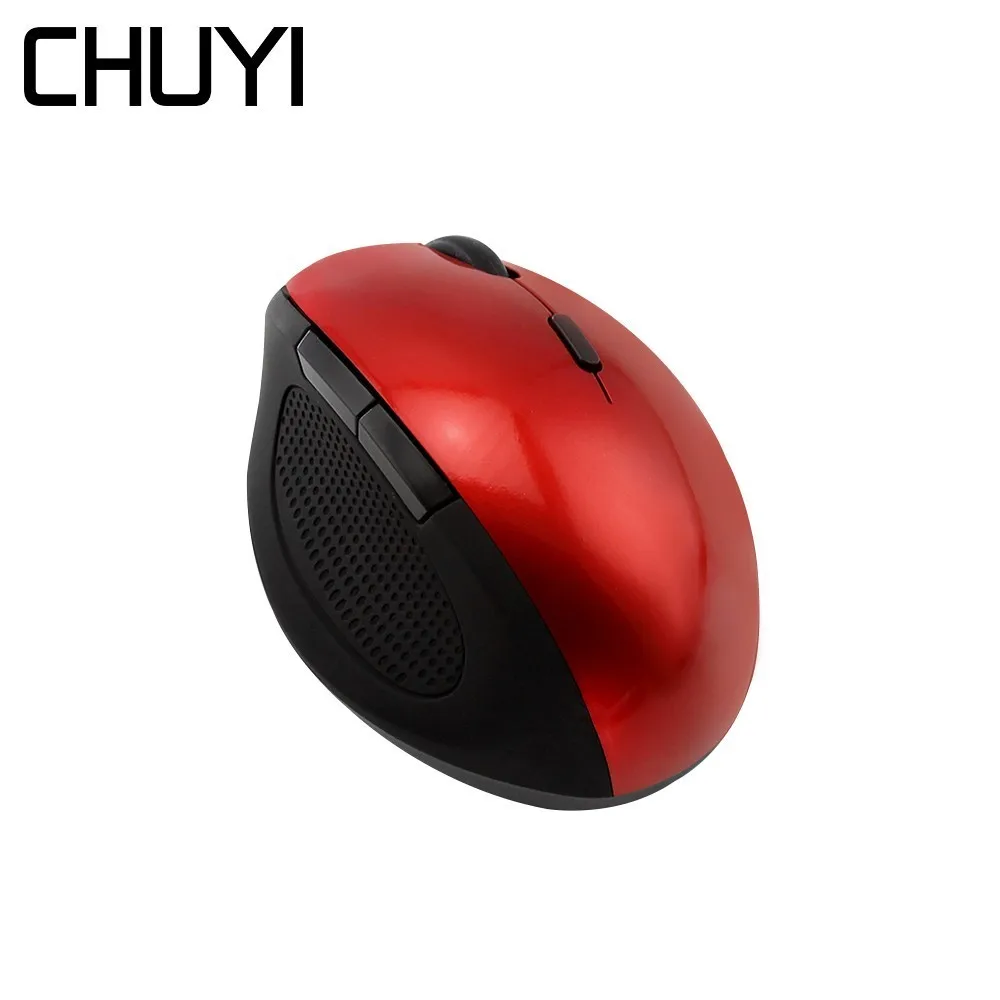 

CHUYI Wireless Vertical Mouse Ergonomic 6D Optical Computer Mause Gaming 2.4G 800-1200-1600DPI Mini Mice For PC Laptop Desktop