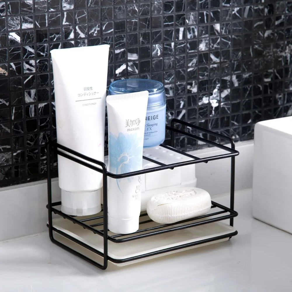 Железный Держатель для губки сушилка хранения стойка раковины чистящая тряпка