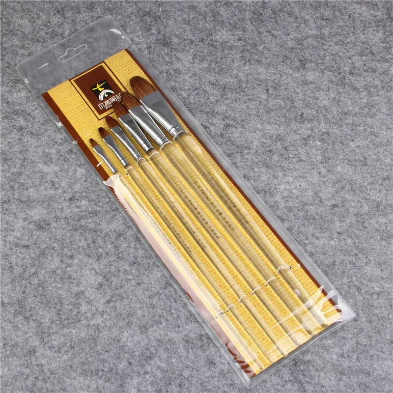 1 шт. высокое качество кристальная краска ручка дерево волк волосы крючок линия