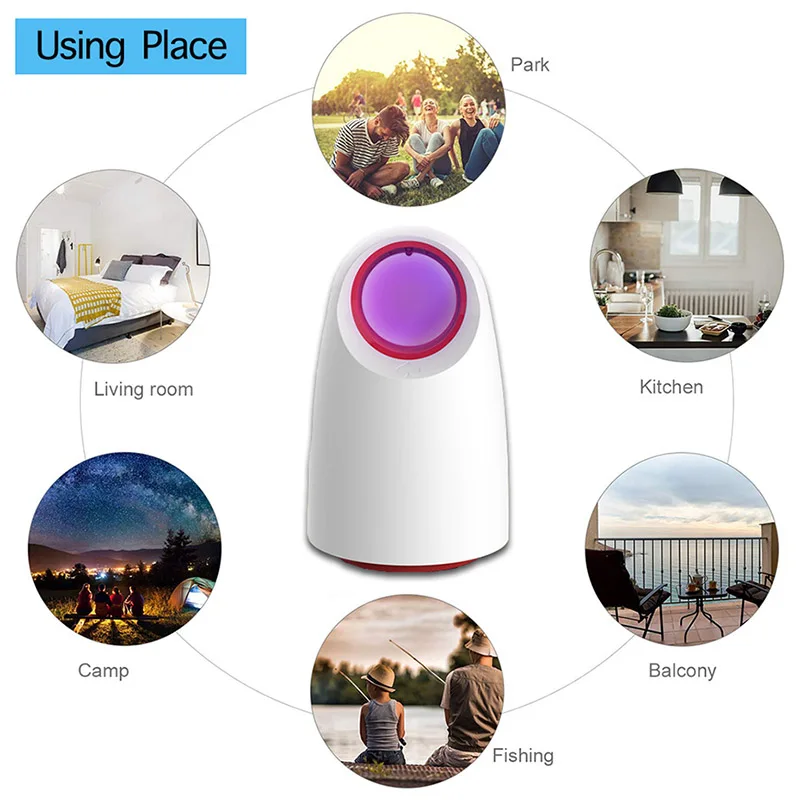 USB электрическая лампа убийца комаров УФ светодиодный Ночник светильник ловушка