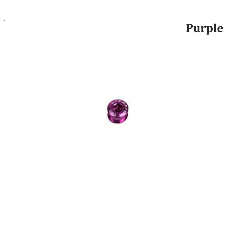 1PCS-Purple Litepro, 5 шт., болты для одной цепи, MTB, для шоссейного велосипеда, винт для бензопилы, AL7075, алюминиевый сплав, кольцо цепи велосипеда, черный, красный, шатун - Цвет: 1PCS-Purple