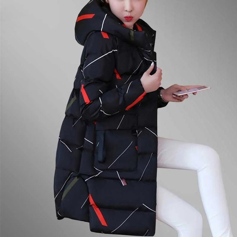 Camperas mujer abrigo invierno 2018 зимняя куртка женская плюс размер парки с капюшоном
