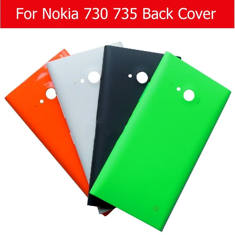 Лучшее качество задняя крышка для Nokia 730 735 корпус батареи Lumia чехол 5 цветов + 1 шт