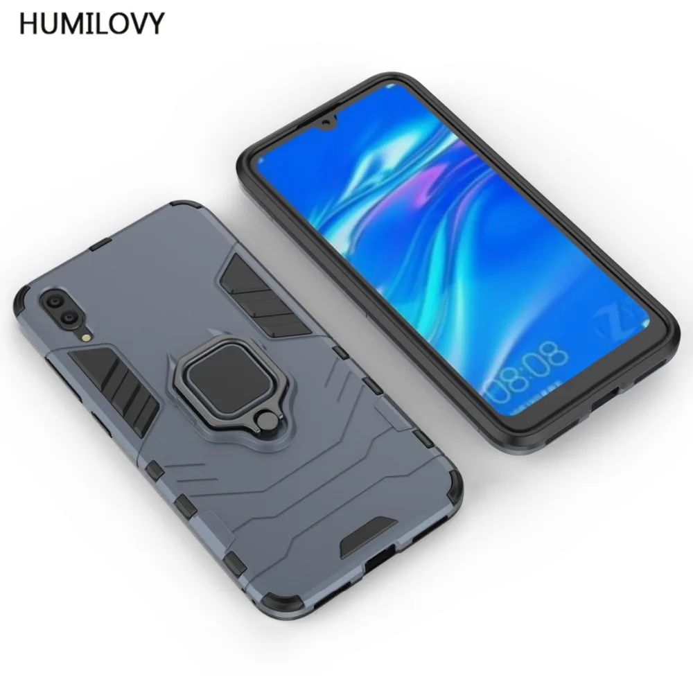 For Huawei Y7 Pro 2019 Case Enjoy 9 Car Holder Magnetic Suction Ring Bracket Armor Cover Capa | Мобильные телефоны и
