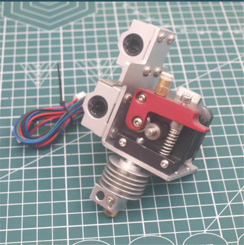 

1set Prusa i3 3D printer hotend extruder aluminum carriage kit print head kit 0.4mm with NEMA17 stepper motor