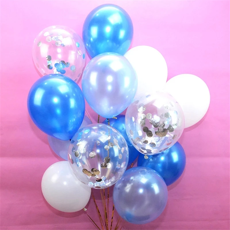 12/16/20 штук конфетти латексный шар набор Мрамор шары Globos для Baby Shower или вечеринки