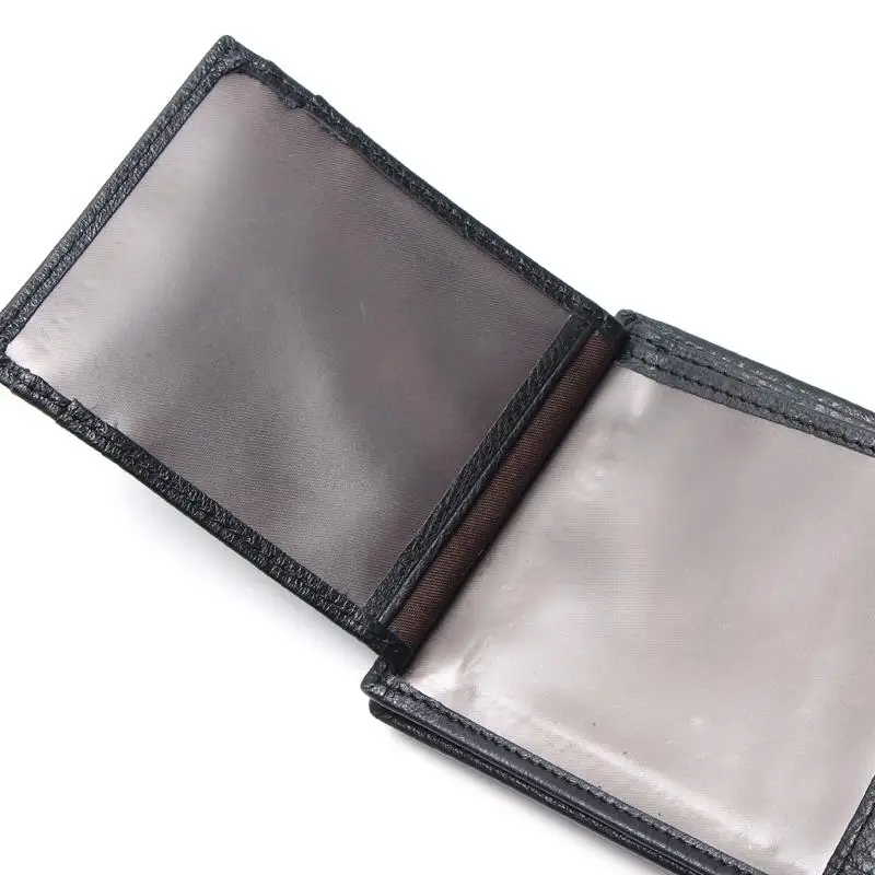 Мужские Винтажные кошельки из 100% натуральной кожи черный цвет для мужчин Оптовая