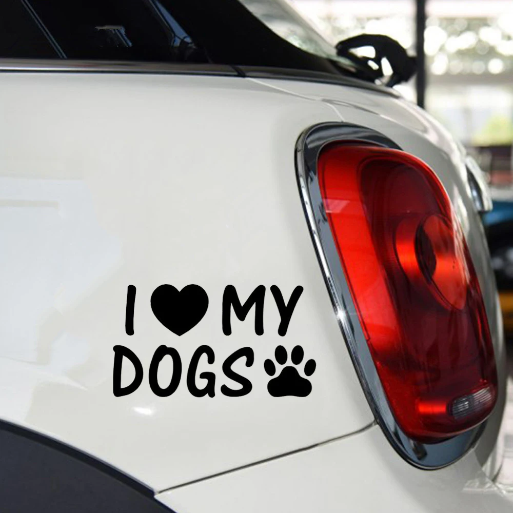 15*8 4 см наклейка с надписью I Love My Dogs Paw автомобиль грузовик мотоцикл милые и