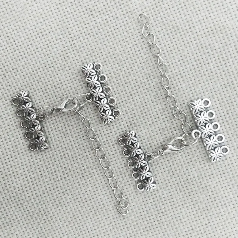 5 рядов многослойное ожерелье Лариат соединитель сделай сам бусины