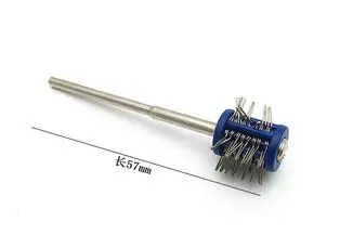 dia 0.3mm Инструменты для изготовления ювелирных изделий мини-кисточка матовая стальная проволочная щетка зеленый цвет зернистость средняя 1 шт - Цвет: dia 0.3mm