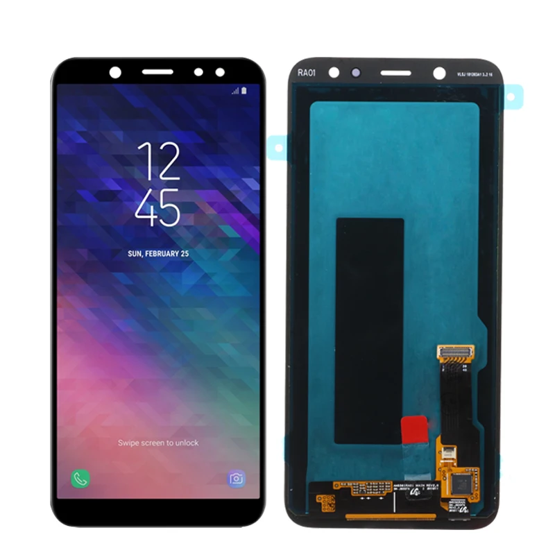 5,6 ''Супер AMOLED A600 ЖК-дисплей для SAMSUNG Galaxy A6 A600 A600F SM-A600FN сенсорный экран дигитайзер замена тест