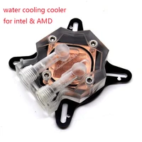100new cpu water block water cooling cooler radiator for intel amd computer with backplane board and mounting screws yl817 2