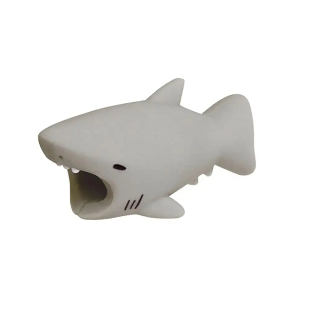 shark Симпатичные животные кабель протектор для iPhone 7 8 huawei USB кабель Органайзер кабель управление organizador de кабели для наушников мыши - Цвет: shark