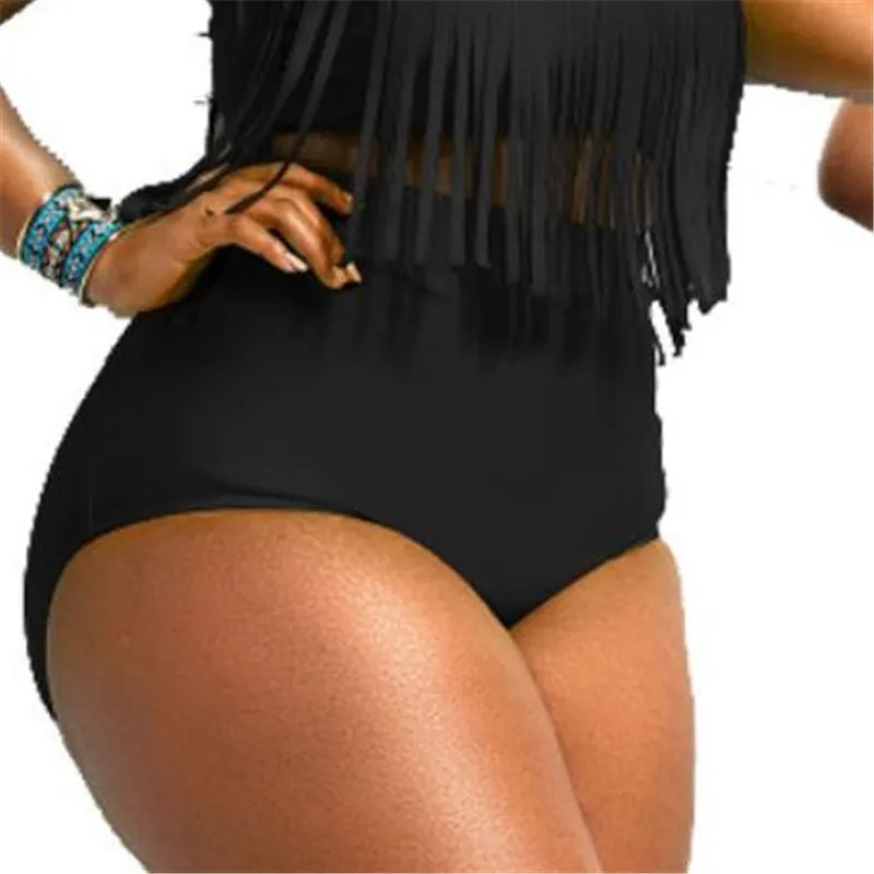 Женский купальник бикини с завышенной талией купальный костюм пляжная одежда