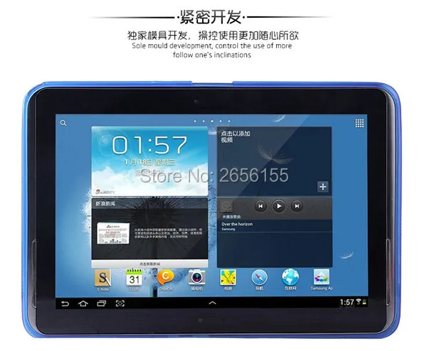 X Line Мягкий Прозрачный из ТПУ гелевый чехол-накладка для samsung Galaxy Note 10 1 GT-N8010 N8020 N8013