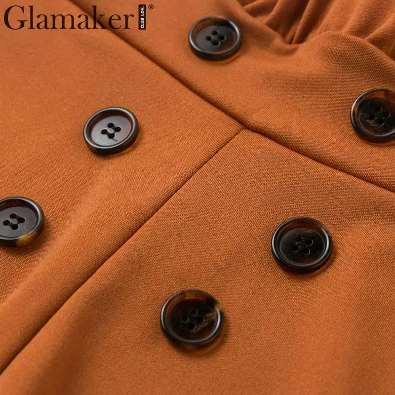 Glamaker женские брюки с оборками, брюки с высокой талией, Клубные брюки, женские облегающие обтягивающие брюки и капри, уличная одежда